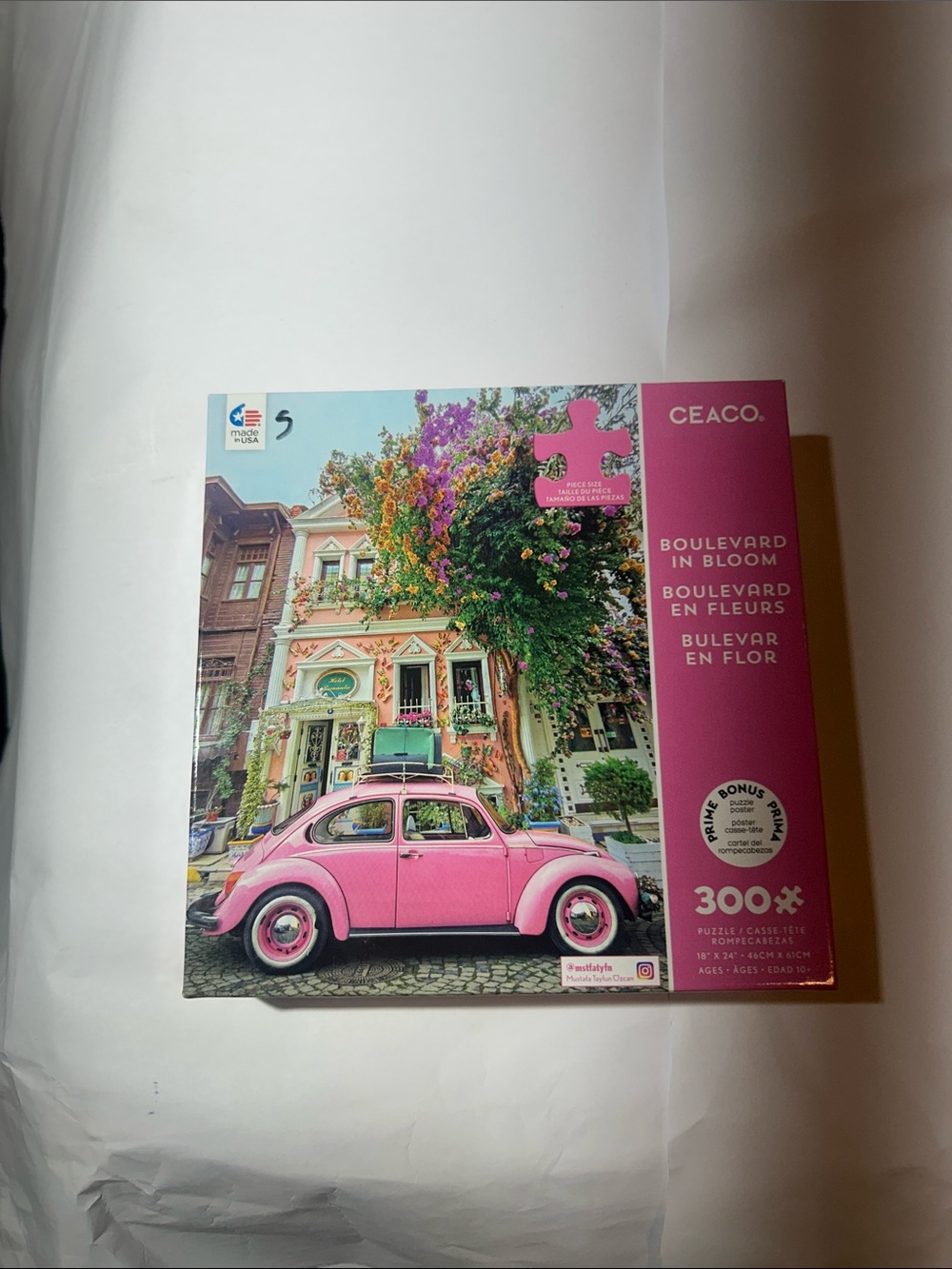CEACO Boulevard in Bloom 300-Piece Puzzle - Pink